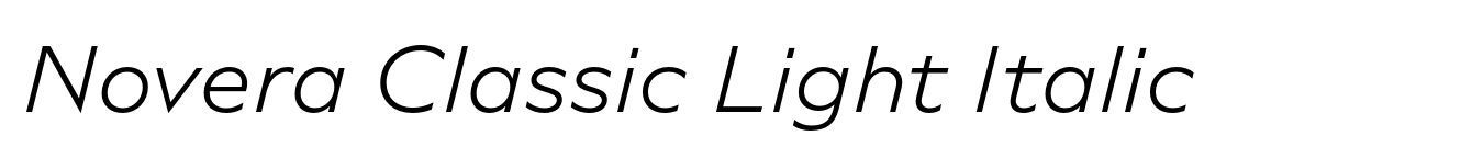 Novera Classic Light Italic image